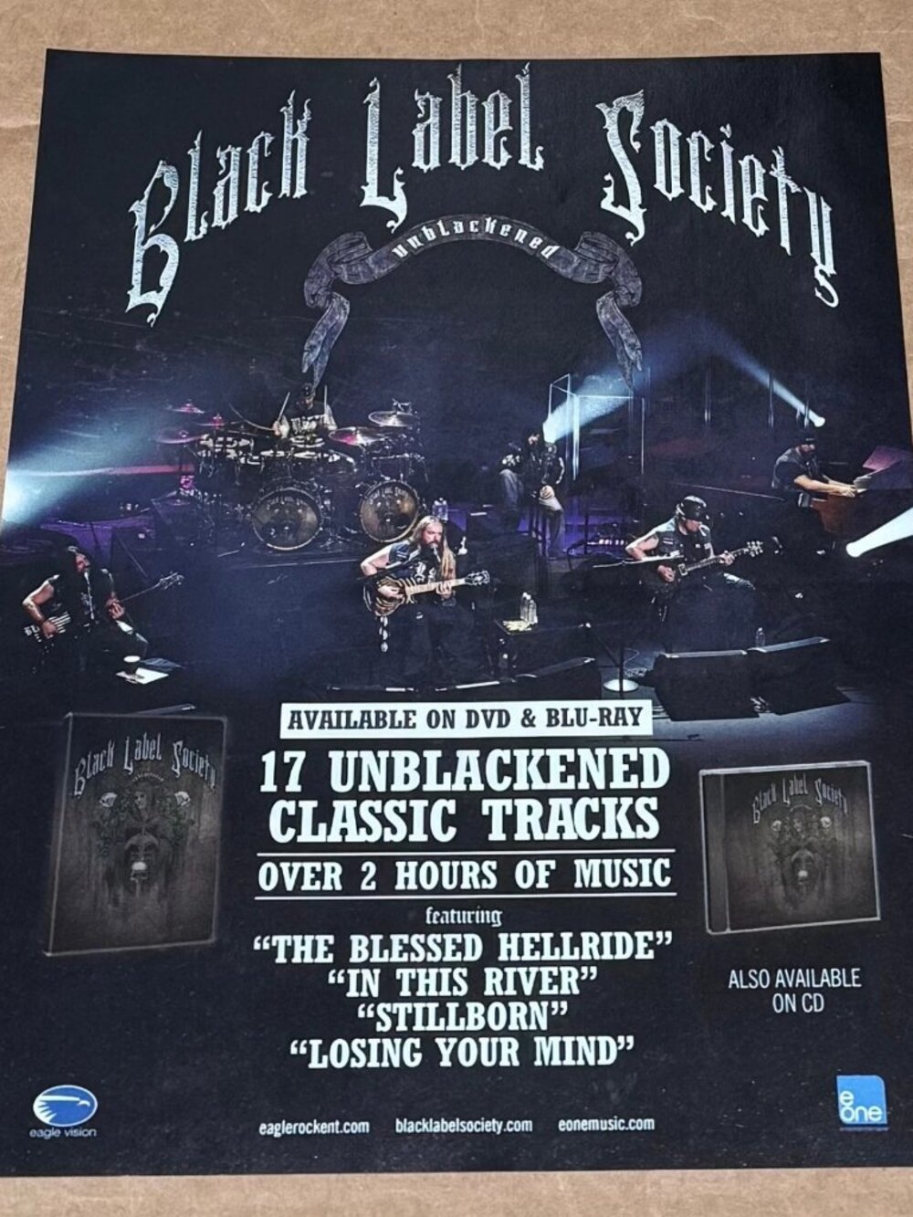 BLACK LABEL SOCIETY - UNBLACKENED - 2013 Promo Print Advertisement